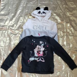 Lot of 3 Girls (2 Hoodies) (1 Sweatshirt)  Sz. 6